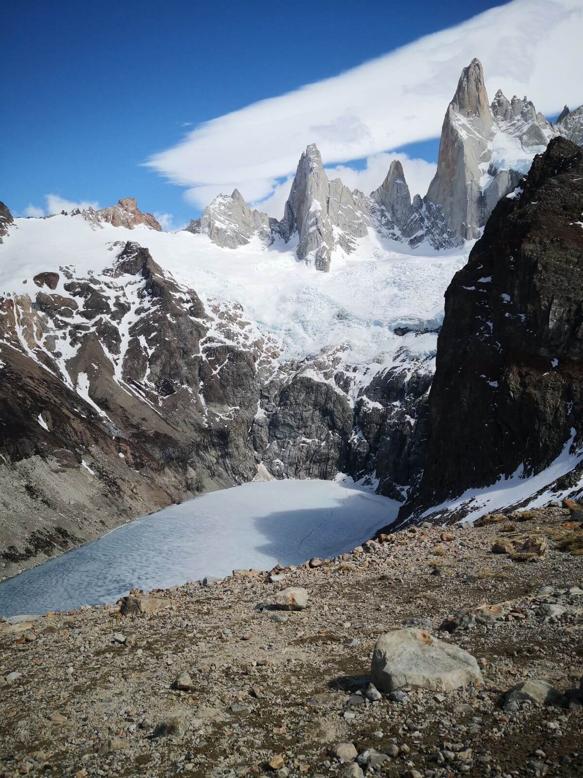 Panóramica desde la Laguna de los tres
